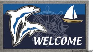 Hajó lábtörlő delfin motívummal 400x680 mm - Image 1