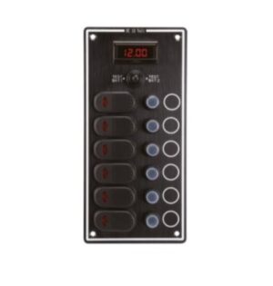 Vezérlőpanel 6 kapcsolóval és digitális voltmérővel - Image 1