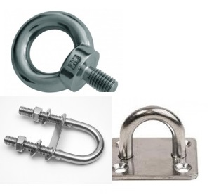 Fedélzeti gyűrűk és rögzítők