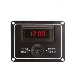 Digitális voltmérővel ellátott panel