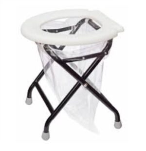 Hordozható összecsukható WC - szürke deszka - Image 1