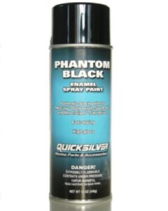 QUICKSILVER PHANTOM BLACK fekete sprayfesték MERCURY/MERCRUISER hajómotorokhoz