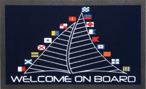 Csúszásgátló hajószőnyeg zászló motívummal 500 x 800 mm - Image 1