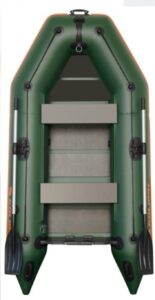 KOLIBRI KM-280 felfújható csónak rácsos padlóval - zöld