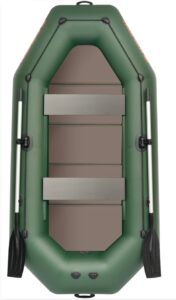 KOLIBRI K-300 CTP felfújható csónak tömör padlóval + motortartóval - zöld