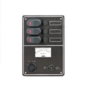 Vízálló vezérlőpanel 3 kapcsolóval és voltmérővel - Image 1
