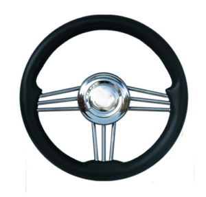 Fekete rozsdamentes acél kormánykerék - Image 1
