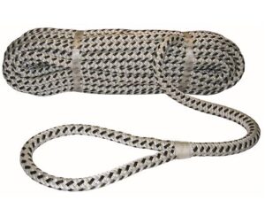 FSE ROBLINE Kikötőkötél hurokkal 10mm x 6m fekete-fehér - Image 1