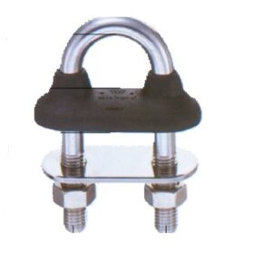 WICHARD Rozsdamentes acél U-bilincs gumihüvellyel