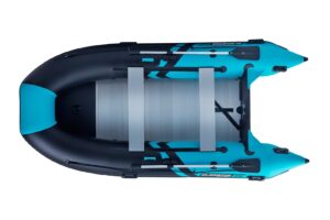 Gladiator CLASSIC B420 AL felfújható csónak alumínium padlóval - fekete-türkiz - Image 4