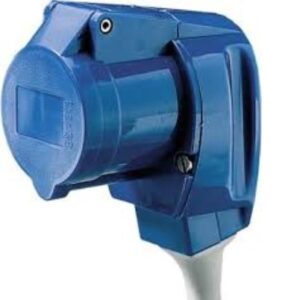 Védőfedeles csatlakozóaljzat 230 V, 16 A, 3 pólusú