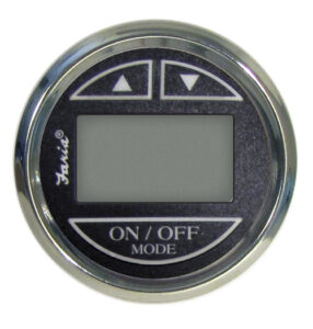 FARIA mélységmérő tükrös szondával - fekete számlap rozsdamentes acél keretben