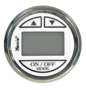 FARIA mélységmérő átmenő szondával - fehér számlap rozsdamentes acél keretben - Image 1