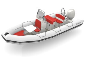 Bombard Sunrider 650 Strongan felfújható csónak világos szürke / tűzszínű - Image 3