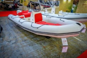 Bombard Sunrider 650 Strongan felfújható csónak világos szürke / tűzszínű - Image 6