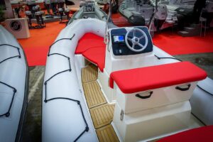 Bombard Sunrider 650 Strongan felfújható csónak világos szürke / tűzszínű - Image 7