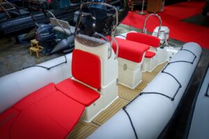 Bombard Sunrider 650 Strongan felfújható csónak világos szürke / tűzszínű - Image 8