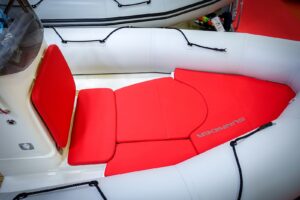 Bombard Sunrider 650 Strongan felfújható csónak világos szürke / tűzszínű - Image 9