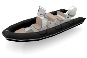 Bombard Sunrider 650 Strongan felfújható csónak fekete / kavicsos - Image 4