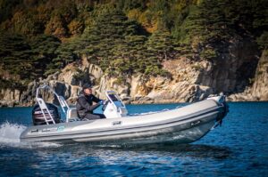 Gladiator Rib 470 AL felfújható csónak alumínium padlóval és konzollal - szürke - Image 3