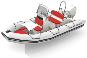 Bombard Sunrider 500 Strongan felfújható csónak világos szürke / tűzszínű - Image 3