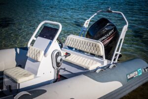 Gladiator Rib 470 AL felfújható csónak alumínium padlóval és konzollal - szürke - Image 5