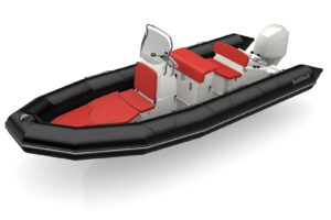 Bombard Sunrider 650 Strongan felfújható csónak fekete / tűz - Image 3