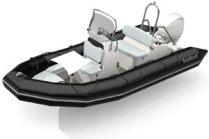 Bombard Sunrider 500 Strongan felfújható csónak fekete / világos szürke - Image 3