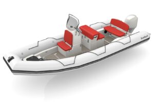 Bombard Sunrider 700 NEO felfújható csónak világos szürke / tűzszínű - Image 4