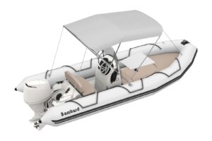 Bombard Sunrider 550 Strongan felfújható csónak világos szürke / kavicsos kiegészítőkkel. - Image 1