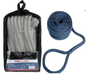 OSCULATI poliészter kikötőkötél hurokkal kék -14 mm x 9m - Image 1