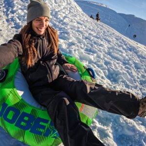 JOBE SNOWSLSON TOWABLE 1P felfújható hó fánk - funtube, zöld - Image 2