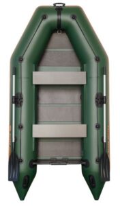 KOLIBRI KM-300 felfújható csónak rácsos padlóval - zöld