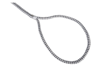 TALAMEX Kikötőkötél hurokkal fekete-fehér – 12 mm x 10 m - Image 2