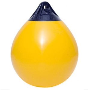 POLYFORM gömbölyű fender A1 sárga-kék – 295 x 380 mm