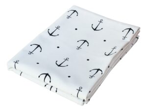 SEA-CLUB Pamut ágyneműhuzat horgony motívummal - 100 x 200 cm - Image 5