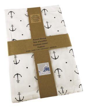 SEA-CLUB Pamut ágyneműhuzat horgony motívummal - 100 x 200 cm - Image 3