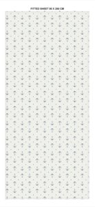 SEA-CLUB Pamut lepedő horgony motívummal - 90 x 200 cm