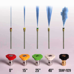 Szett: magasnyomású pisztoly, toldócső, fúvókák és tömlő - Image 6