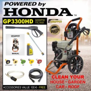 Gaspper GP3300HD benzinmotoros nagynyomású mosó, Honda GP200, 5,5 LE, 220 bar / 3 200 PSI - Image 12