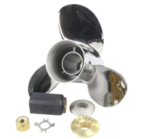 POLASTORM rozsdamentes acél hajócsavar 10-7/8 x 11 propeller aggyal MERCURY 30-60 PS csónakmotorokhoz - Image 1