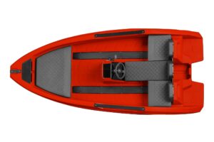 SEASTORM 12 HDPE Extra tartós műanyag csónak piros – 366 cm - Image 3