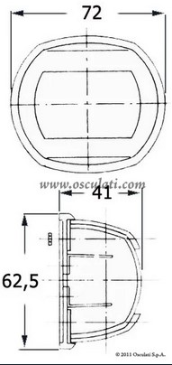 Navigációs lámpa szemléltető képe