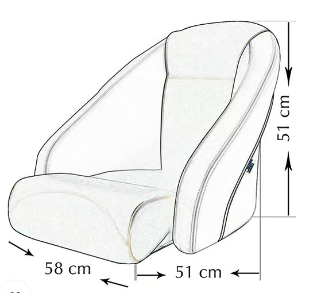 Kapitányi szék dönthető funkcióval