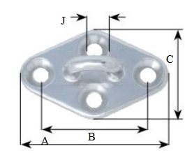 A szemlemez műszaki rajza