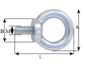 AQUINOX Rozsdamentes acél szem csavarral