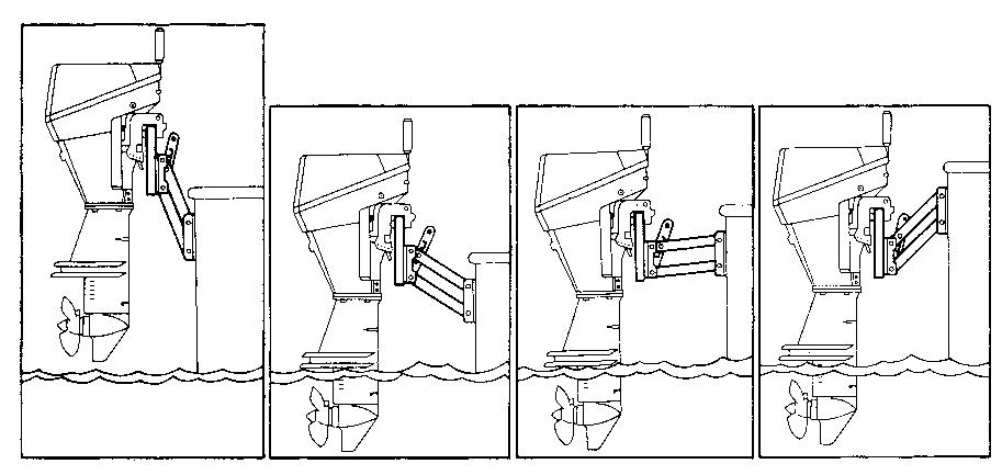 Motor lengőkar-rögzítési ábra